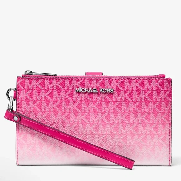 Michael Kors Jet Set Large Ombré Signature Logo Wristlet Wallet Phon
DRAGONFRUIT - Picture 1 of 16